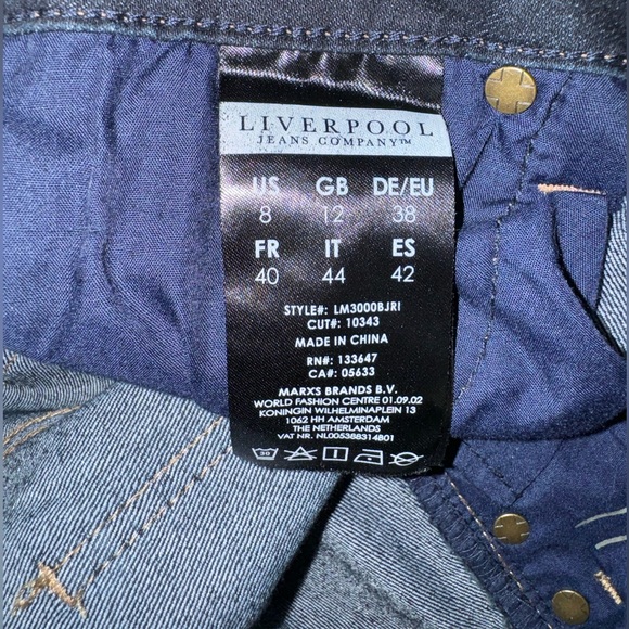 LIVERPOOL Sadie Straight Jeans SZ 8 - Picture 3 of 5
